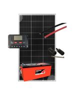 Kit Solar Motorhome 160W 12V com Bateria Freedom DF 2500 165Ah