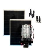 Kit Bombeamento Solar Shurflo 2088 12V com 2 Placas Solares 100W