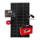 Kit Gerador Solar 160W 12V com bateria para Motorhome