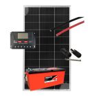 Kit Solar Motorhome 160W 12V com Bateria Freedom DF 2500 165Ah