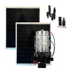 Kit Bombeamento Solar Shurflo 2088 12V com 2 Placas Solares 100W