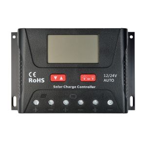 Controlador de Carga PWM SRNE HP2430 – 30A 12/24V com Display LCD