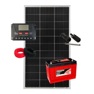 Kit Gerador Solar 160W 12V com bateria para Motorhome