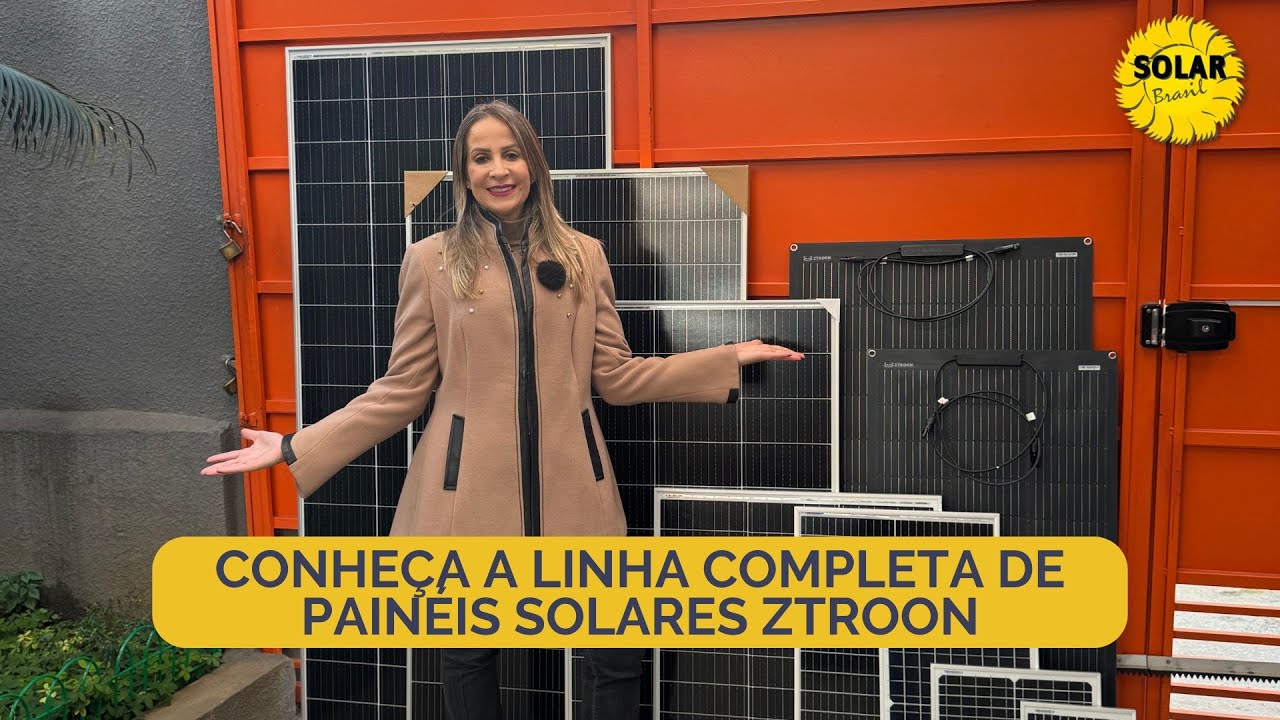 Conheça a linha completa de painéis solares ZTROON