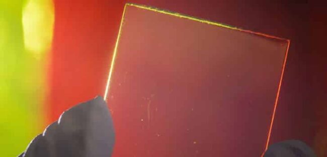 Vidro converte energia solar