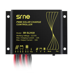 Controladores de Carga PWM SB-SRNE Modelo SL2410 - 10A 12-24V - Blindado Controladores de Carga PWM SB-SRNE Modelo SL2410 - 10A 12-24V - Blindado