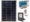Kit solar com painel fotovoltaico, controlador de carga e fotocélula